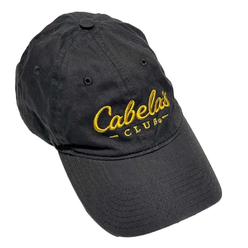 Mens/Womens Cabela's Club Gray Hat Adjustable Strap Ball Cap Baseball